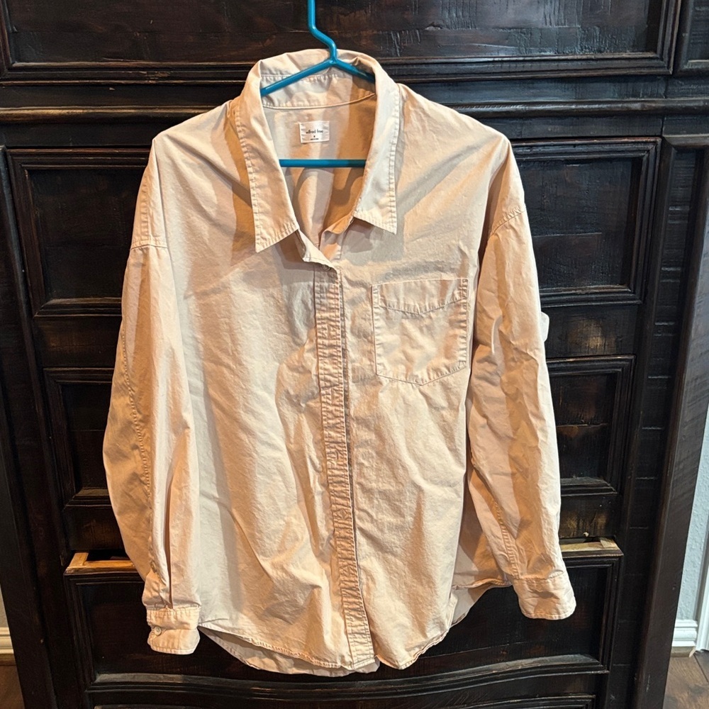 Wilfred Beige Button-Down Shirt